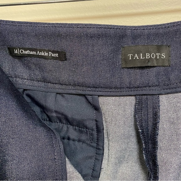 NWOT Talbots Chatham Slim Ankle Pants - Redefined Denim Size 14 - Picture 10 of 10